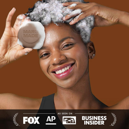 MARS MADE Jojoba Oil Shampoo Bar 2.0 – Hydrating Solid Shampoo for All Hair Types (120g)