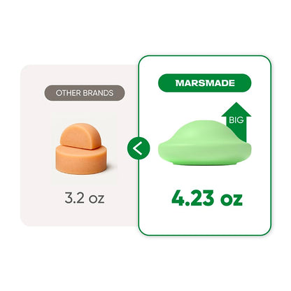 MARS MADE Tea Tree Shampoo Bar 2.0 – Hydrating & Purifying Solid Shampoo for All Hair Types (120g)