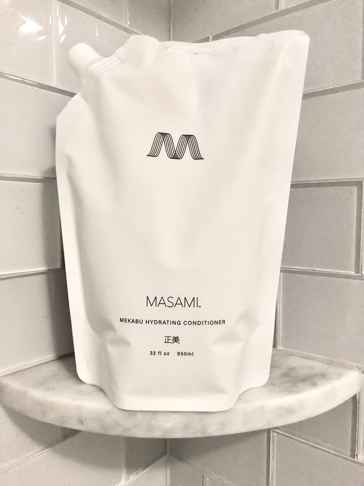 MASAMI Mekabu Hydrating Conditioner 32 oz Refill Pouch | Sustainable, Color-Safe, Vegan & Cruelty-Free