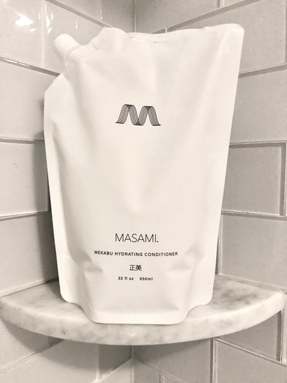 MASAMI Mekabu Hydrating Conditioner 32 oz Refill Pouch | Sustainable, Color-Safe, Vegan & Cruelty-Free