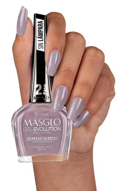 MASGLO Gel Evolution – 3-Piece Nail Polish Set | No Lamp Needed, 12-Day Wear, 14-Free, High-Gloss, Vegan