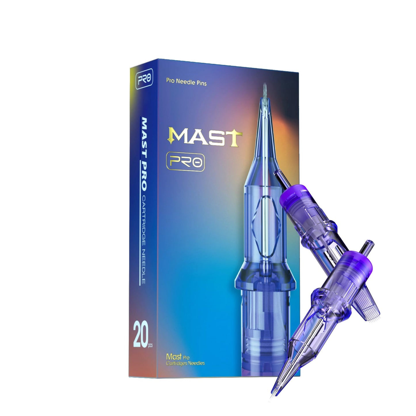 MAST TATTOO Mast Pro Cartridges 1015M – 20Pcs Disposable Bugpin Magnum Needles (Liner & Shader)