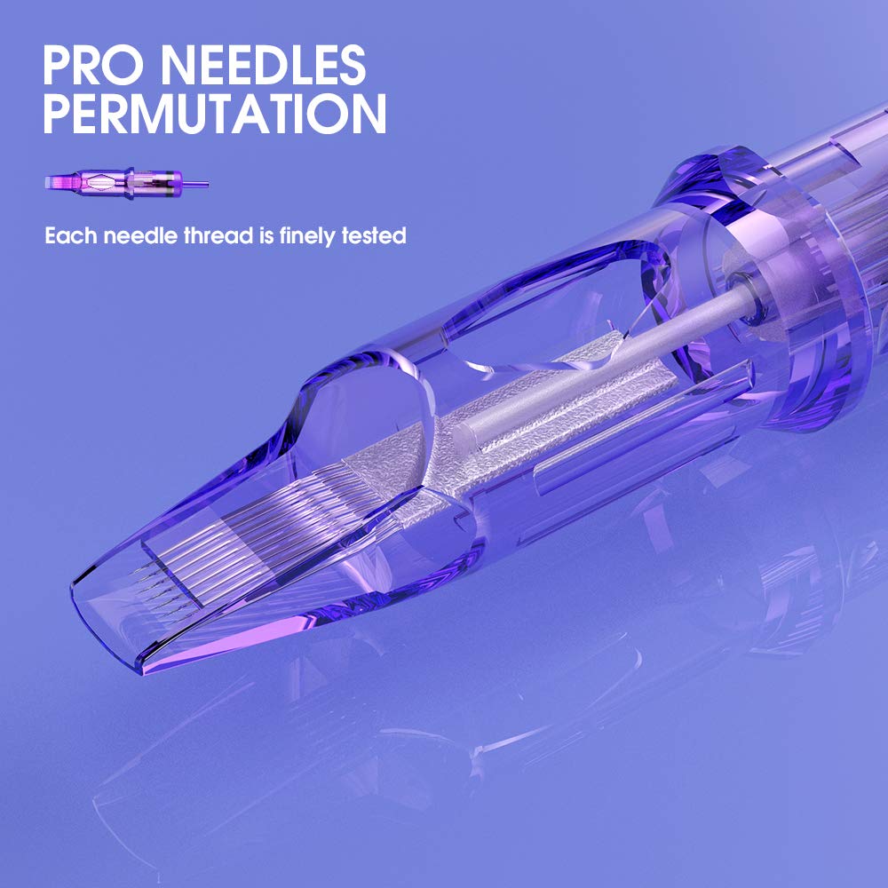MAST TATTOO Mast Pro 20Pcs Cartridges – 0.25mm Round Liner 0807RL