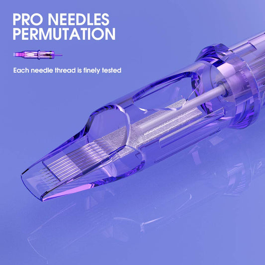 MAST TATTOO Mast Pro 20Pcs Cartridges – 0.25mm Round Liner 0807RL