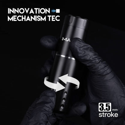 MAST TATTOO A1 Pro Cordless Tattoo Kit — 2200mAh Battery, 3.5mm Stroke, 20 Cartridges, Beginner Friendly