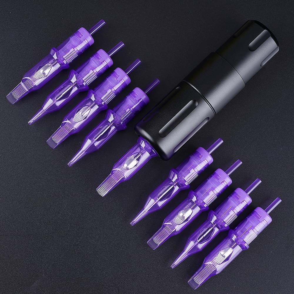 MAST TATTOO Mast Pro Tattoo Cartridges 20Pcs Disposable Bugpin Round Shader 1007RS