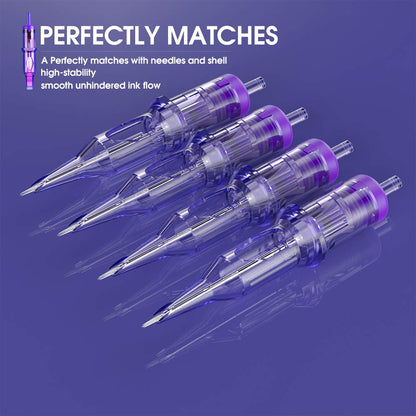 Mast Pro Tattoo Cartridges 20Pcs Round Liner 1007RL – Bugpin Needles by MAST TATTOO