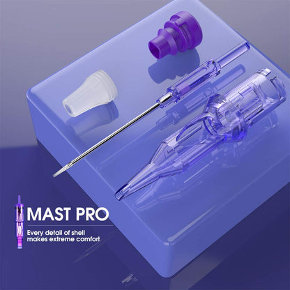 MAST TATTOO Pro Cartridge Needles 1201RLT – 20Pcs, 7mm Tight Long Taper