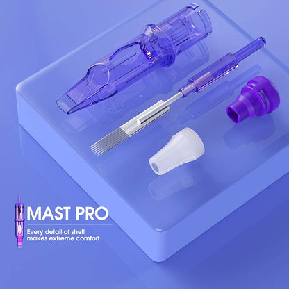 Mast Tattoo Pro 0401RL Ultra-Fine Round Liner Needles — 0.18mm for Precise Permanent Makeup