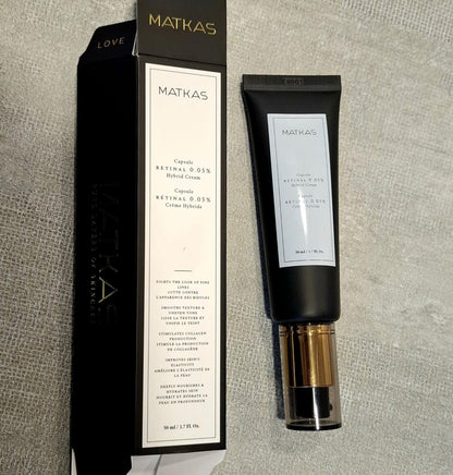 MATKAS Korean Retinal Night Cream 0.05% – 1.7 fl oz | Hydration, Niacinamide & Ceramide Barrier Repair