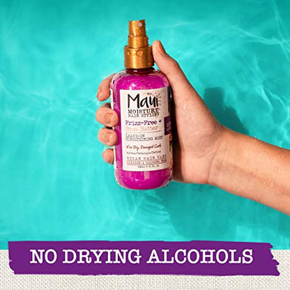 Maui Moisture Frizz-Free Shea Butter Leave-In Conditioning Mist – Define & Detangle Curls, 8 fl oz