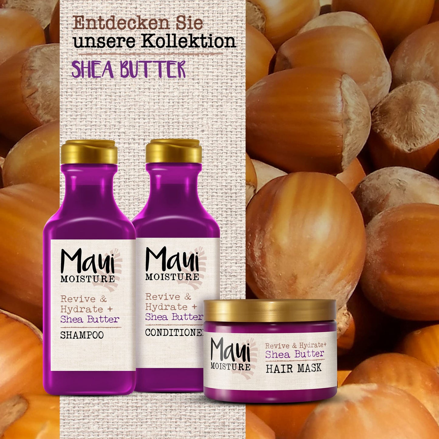 Maui Moisture Shea Butter Hair Mask for Dry, Damaged Hair – 340g