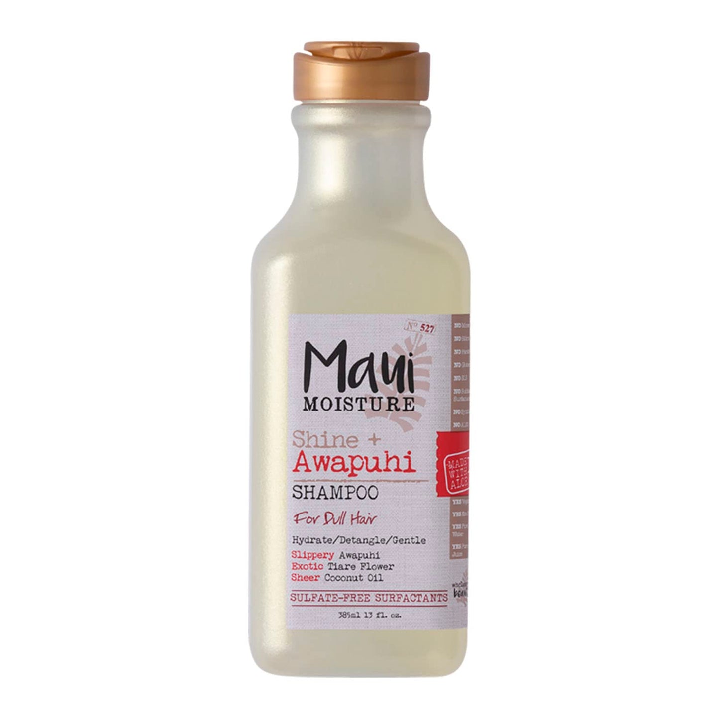 Maui Moisture Shine + Awapuhi Shampoo – Lightweight Hydration for Shiny Hair (13 oz)
