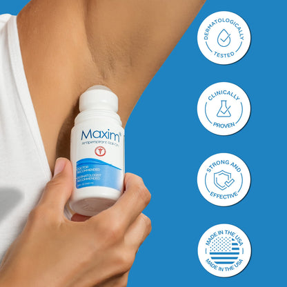 MAXIM Clinical Strength Antiperspirant Deodorant for Women & Men – 4 Pack