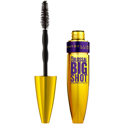 Maybelline Volum' Express The Colossal Big Shot Mascara – Washable, Very Black, 0.33 fl oz