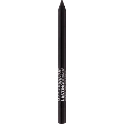 MAYBELLINE Eyestudio Lasting Drama Waterproof Matte Gel Pencil Eyeliner – Onyx Black, 1 Count