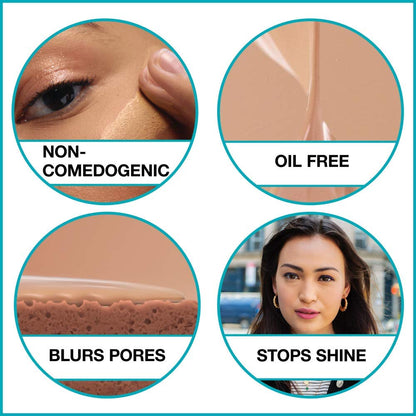 Maybelline Fit Me Matte + Poreless Foundation – Pouch, Shade 220 Natural Beige, 1.3 oz