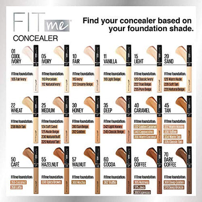Maybelline Fit Me Matte + Poreless Foundation – Pouch, Shade 220 Natural Beige, 1.3 oz