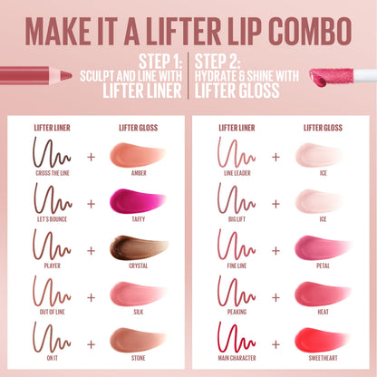 Maybelline Lifter Gloss with Hyaluronic Acid — Hydrating Lip Gloss, High Shine, Heat Raspberry, 0.18 oz (Pack of 2)
