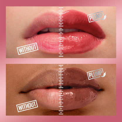 MAYBELLINE Lifter Gloss Plump – Heated Lip Plump with Maxi-Lip & Chili Pepper (Hot Chili)