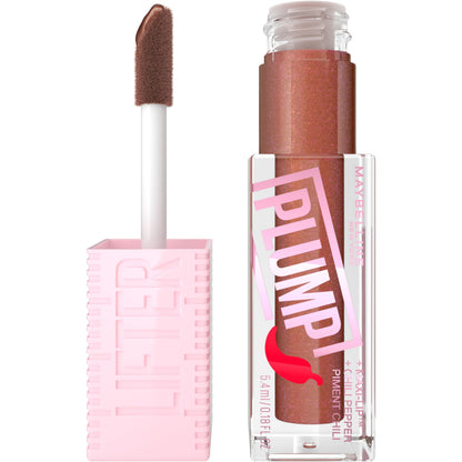 Maybelline Lifter Gloss Plump – Chili Pepper + Maxi-Lip, Cocoa Zing & Sheer Cool Brown