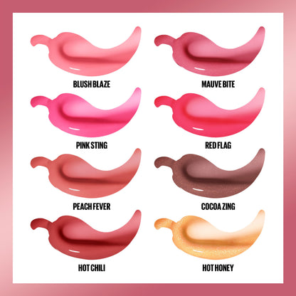 Maybelline Lifter Gloss Plump: Maxi-Lip + Chili Pepper, Sheer Mauve