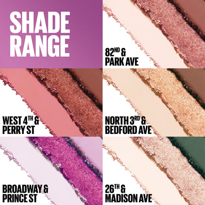 Maybelline Shadow Blocks Eyeshadow Palette – 3-Pan Stack, Travel-Size, SoHo & Brooklyn Inspired