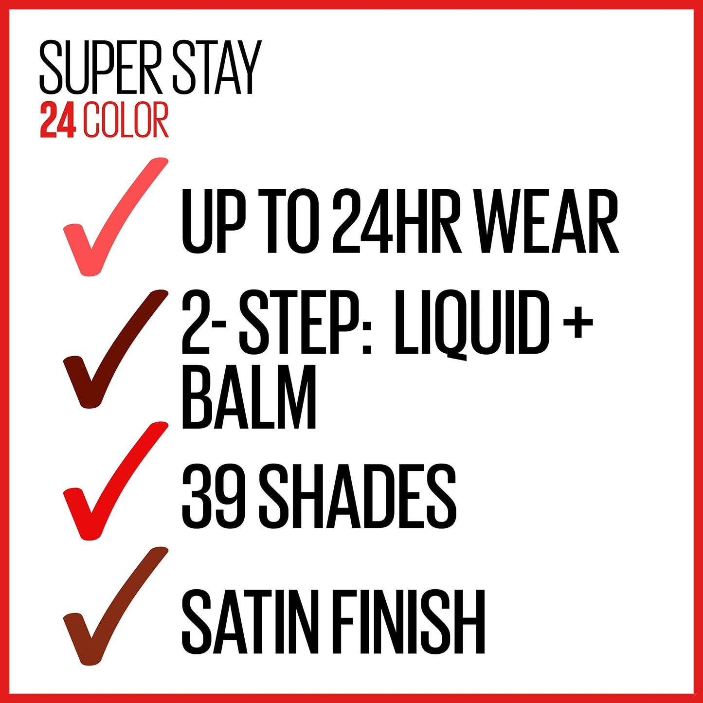 MAYBELLINE Super Stay 24 2-Step Liquid Lipstick & Lip Balm – City Ablaze 930