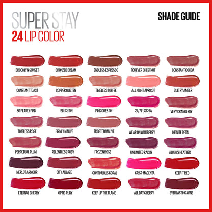 MAYBELLINE Super Stay 24 2-Step Liquid Lipstick & Lip Balm – City Ablaze 930
