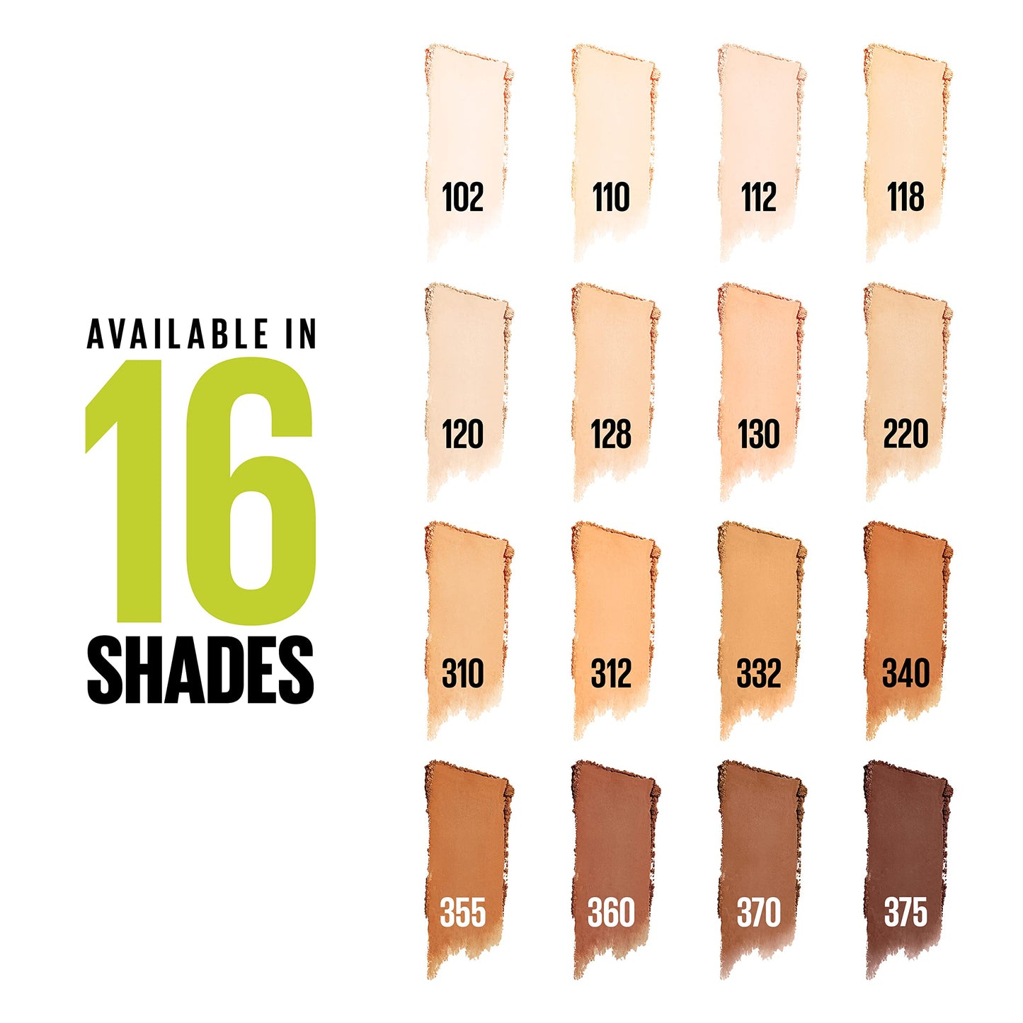 Maybelline Super Stay Hybrid Powder Foundation – 24HR Matte Coverage, Medium-to-Full, Shade 102