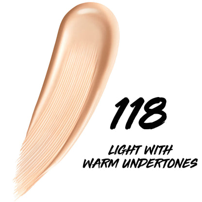 Maybelline Super Stay Skin Tint – 24HR Wear, Vitamin C, Radiant Light-to-Medium Coverage (Shade 118)