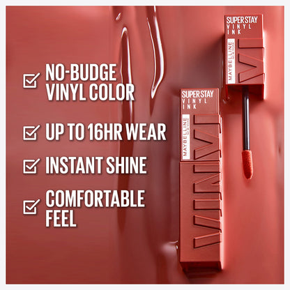 Maybelline Super Stay Vinyl Ink Lipcolor — 16HR No-Budge Shine, 20 Shades