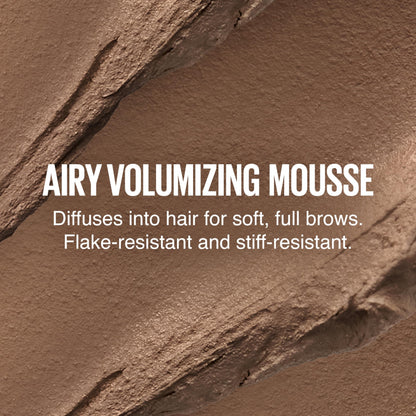 Maybelline Superfluff Brow Mousse — Soft Full Brows All Day, 6 Natural Shades (Black)