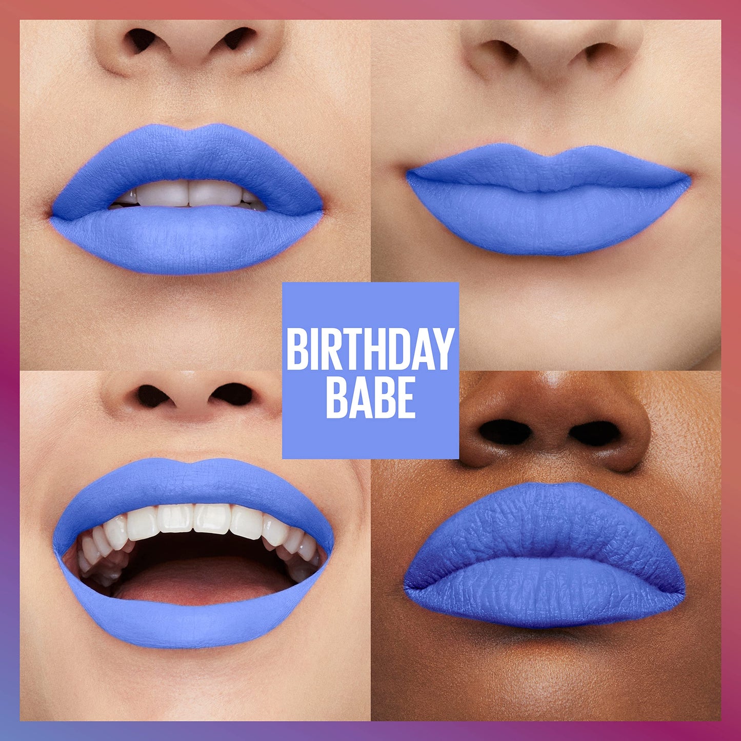 Maybelline New York Super Stay Matte Ink Birthday Edition – 16-Hour Transfer-Proof Lipstick, Birthday Babe (0.17 oz)