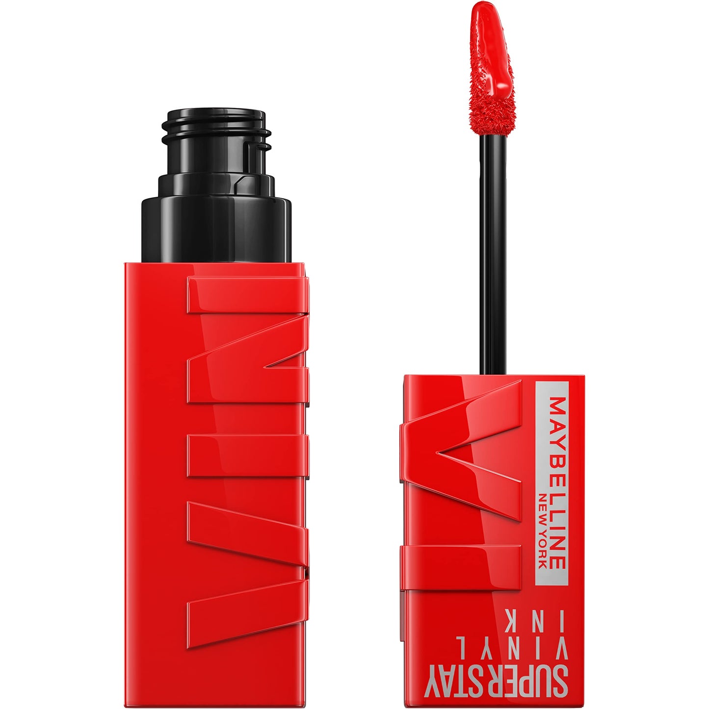 Maybelline Super Stay Vinyl Ink Longwear Lip Color – Fire Engine Red, 0.14 fl oz