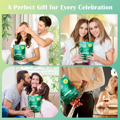 Maybeluck Eucalyptus Mint Shower Steamers 18 Pack | Natural Aromatherapy for Home Spa