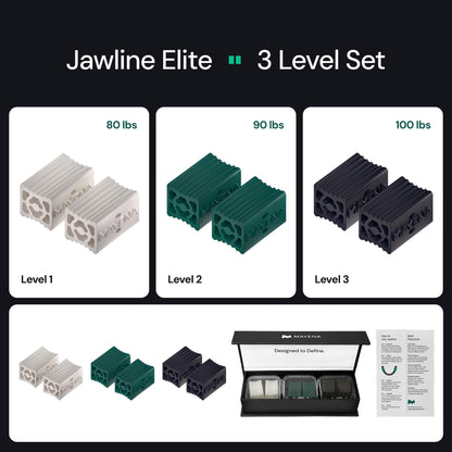 Mayena Jaw Exerciser Elite | Heavy-Duty 3-Resistance Set (80/90/100 lbs)