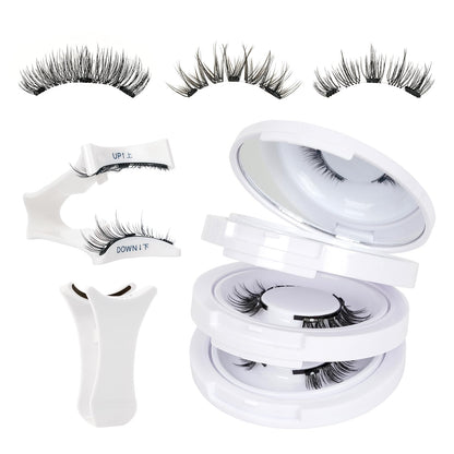 Mayhug Magnetic Eyelashes – 3 Pairs Kit with Applicator, Glue-Free & Reusable