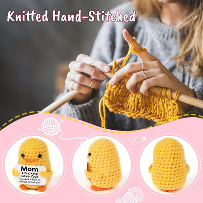 MBL Gifts for Mom - Funny Crochet Duck for Valentines Day, Birthday & More