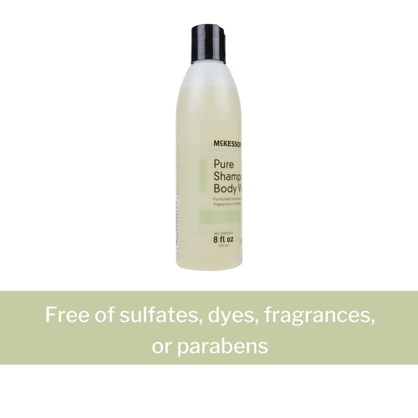 McKesson Pure Shampoo & Body Wash — 2-in-1, Sulfate-Free, Fragrance-Free, Unscented, 8 oz