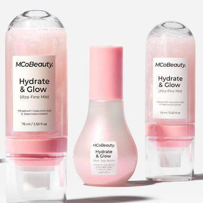 MCoBeauty Hydrate & Glow Ultra Fine Mist – Watermelon Scent, Aloe Vera & Hyaluronic Acid, 90ml