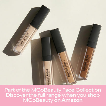 MCoBeauty Brighten & Perfect Cream Concealer – 3 Light Beige | Hydrating, Medium Coverage for Under-Eye & Blemish