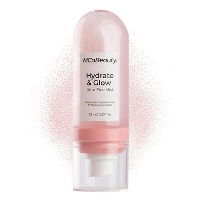 MCoBeauty Hydrate & Glow Ultra Fine Mist – Watermelon Scent, Aloe Vera & Hyaluronic Acid, 90ml