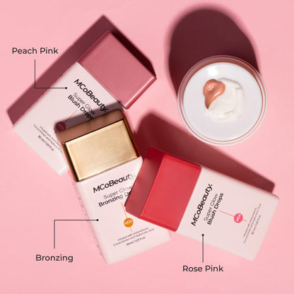 MCoBeauty Super Glow Blush Drops – 2-in-1 Liquid Highlighter & Blush