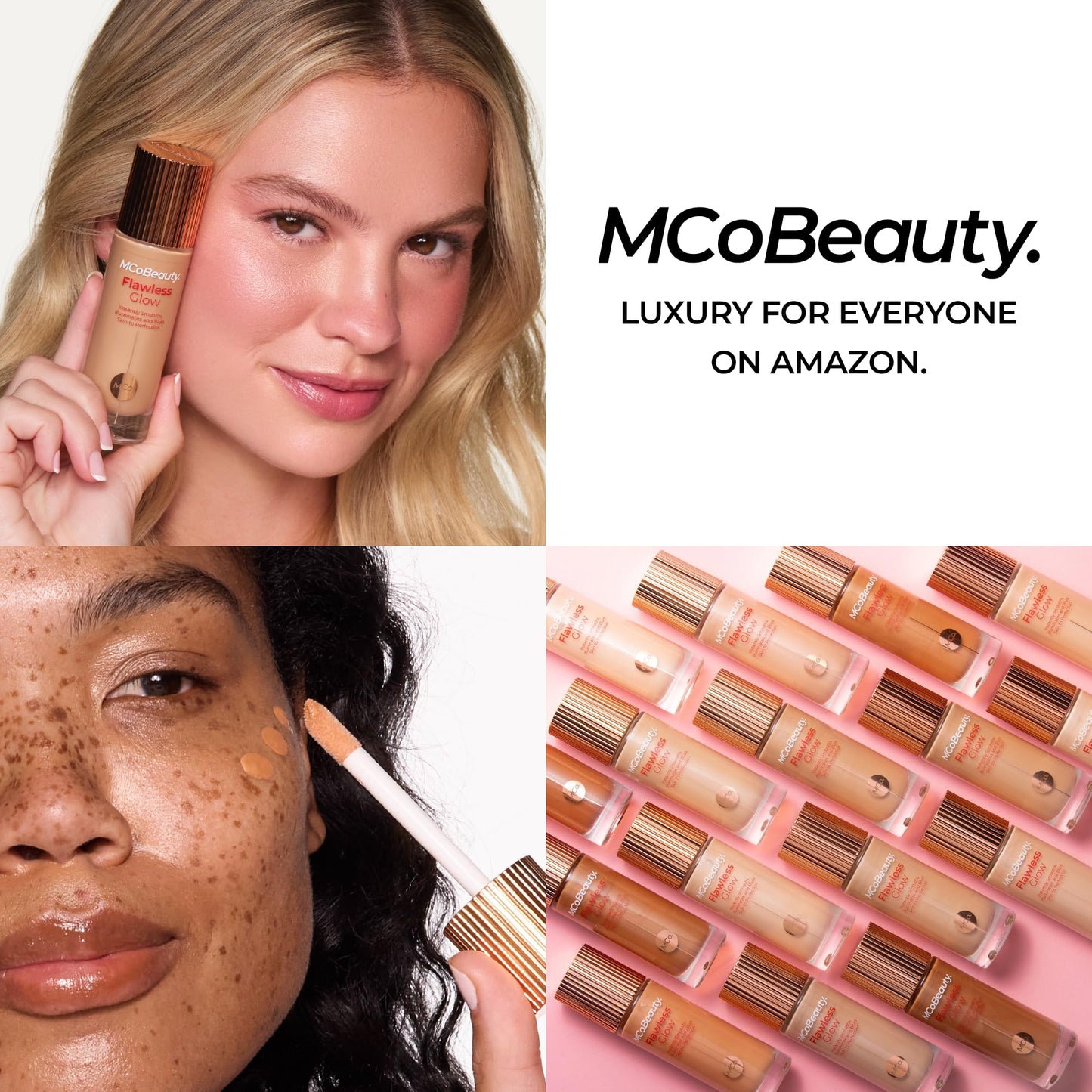MCoBeauty Flawless Glow Luminous Skin Filter – 2.5 Fair | 4-in-1 Primer, Foundation Booster & Highlighter