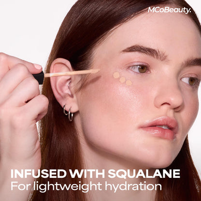 MCoBeauty Brighten & Perfect Cream Concealer - Light Fair 2 | Hydrating Under-Eye & Blemish Corrector