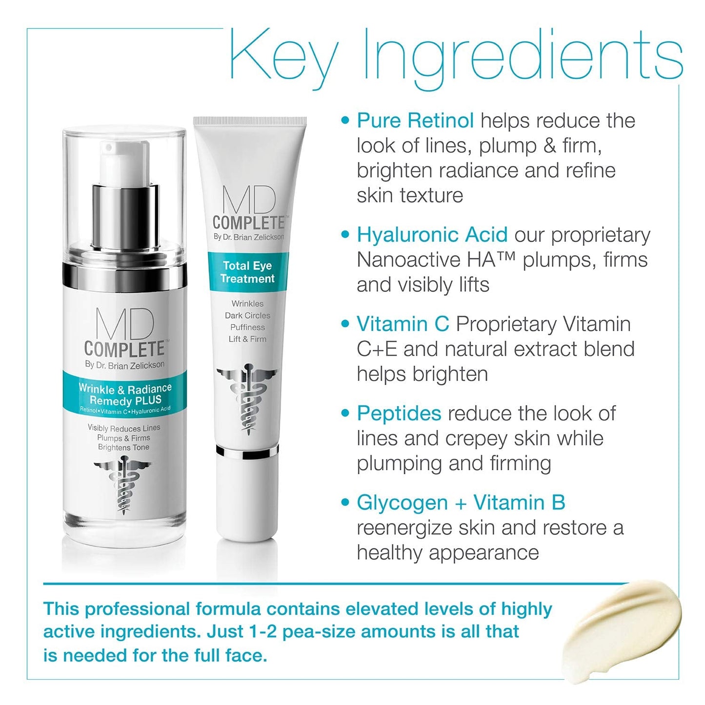 MD Complete Eye Wrinkle Duo – Retinol & Hyaluronic Rejuvenation Set