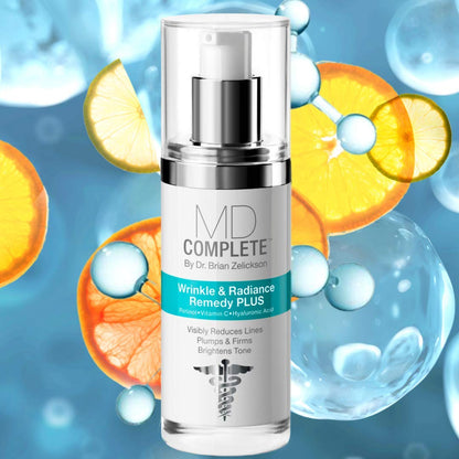 MD Complete Wrinkle Retinol Duo – Dermatologist-Grade Skincare Set (Remedy PLUS 1.0 oz + Retinol Vitamin C Concentrate 0.5 oz)