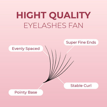 MDC LASHES Promade Fans Ultra Speed Premade Volume Eyelash Extensions 5D-20D C/CC/D Curl 8-16mm