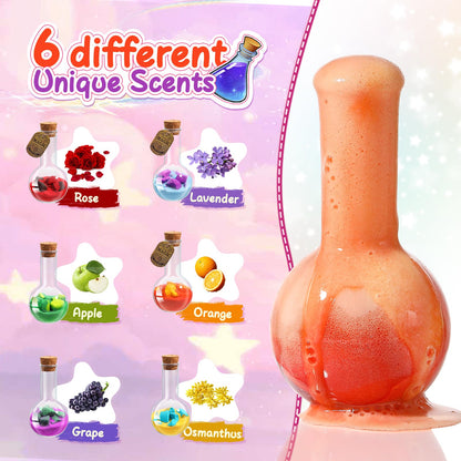 MeCids Magic Potion Bubble Bath Bombs for Kids – 6 Pack Colorful Bath Time Potions